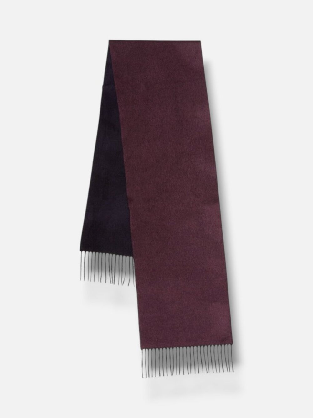 Saks Fifth Avenue Mens' Purple Silk/Cashmere Scarf Size OS